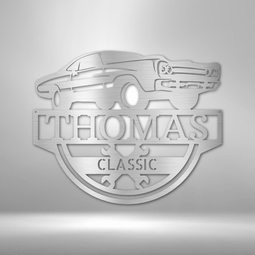 Timeless Car Personalized - Steel Sign - Throttle Society
